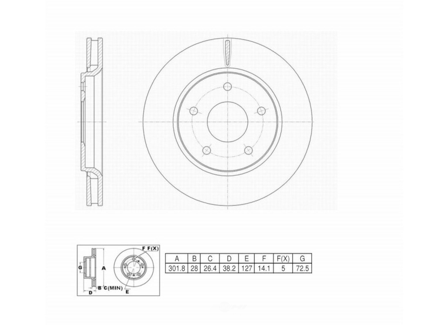 ULTRA HC - UltraHC Premium Disc Brake Rotor - UHC UR002184