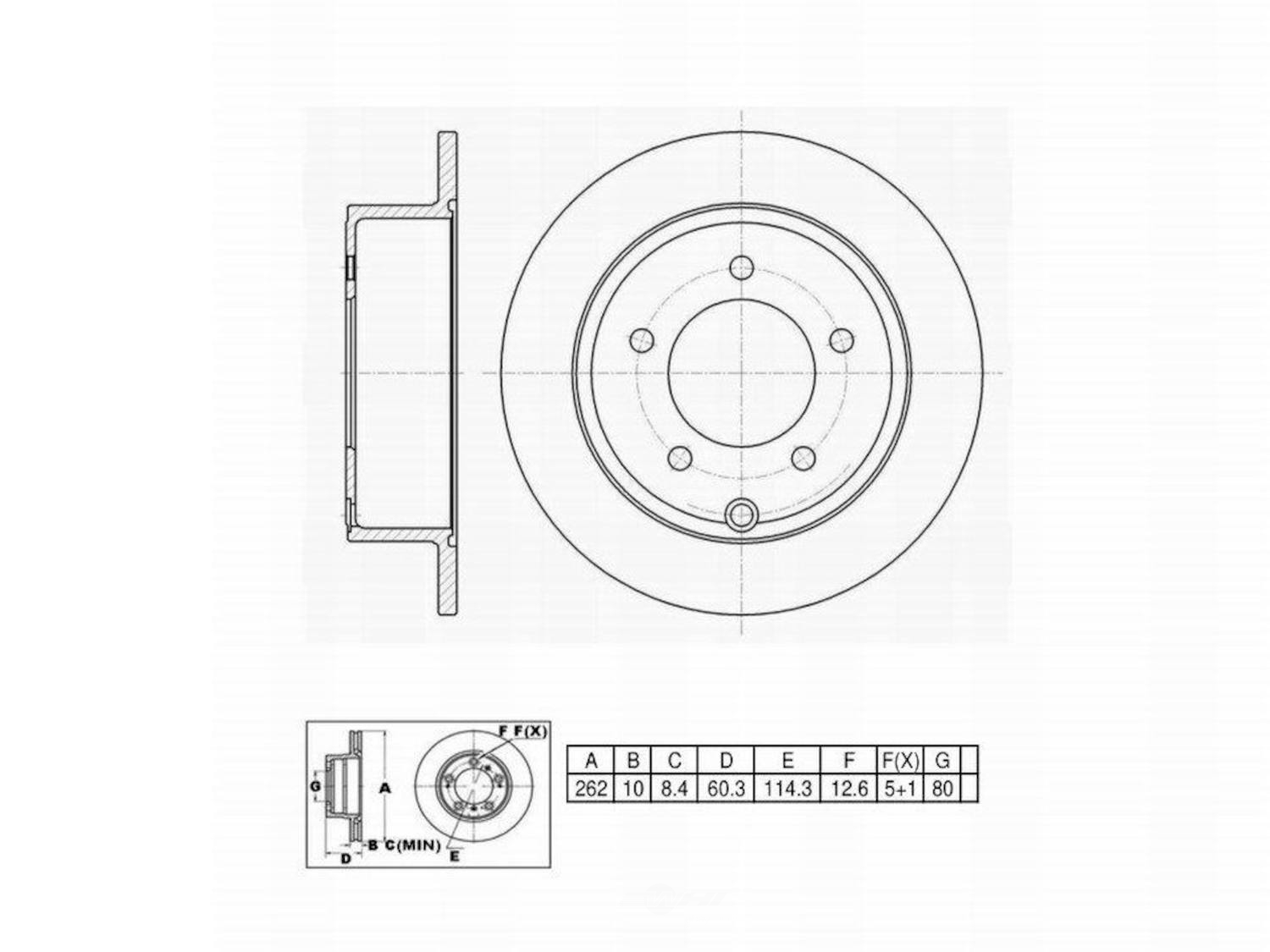 ULTRA HC - UltraHC Premium Disc Brake Rotor - UHC UR002252