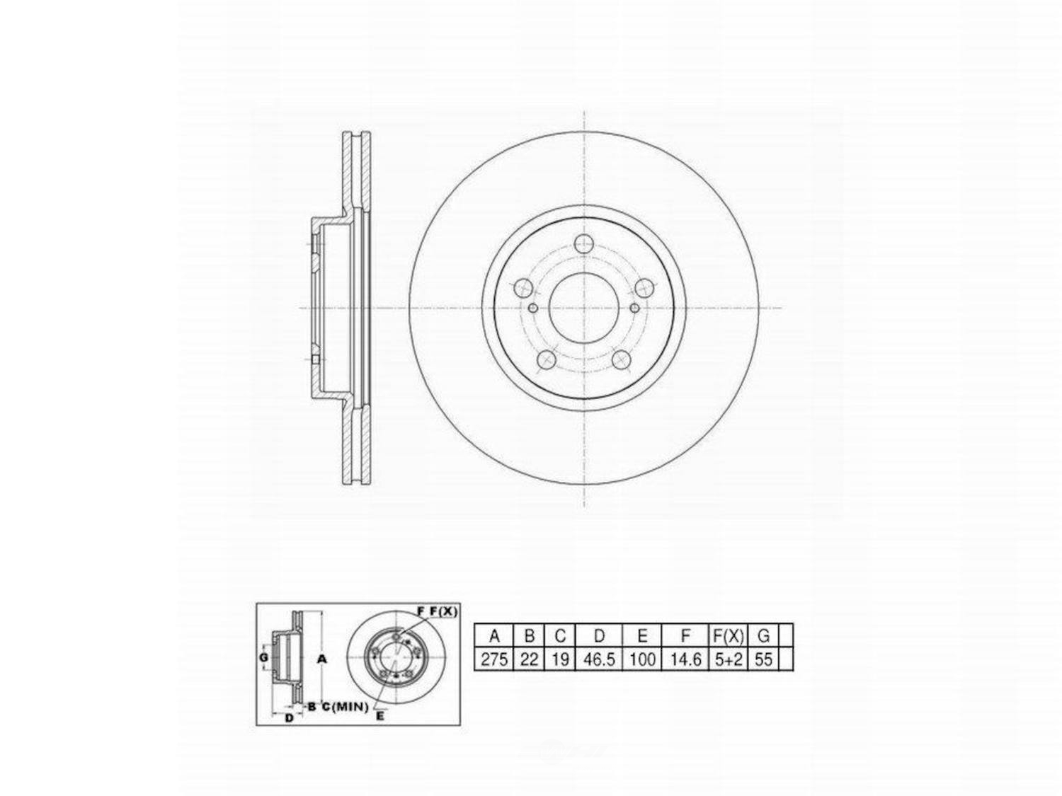 ULTRA HC - UltraHC Premium Disc Brake Rotor - UHC UR002719