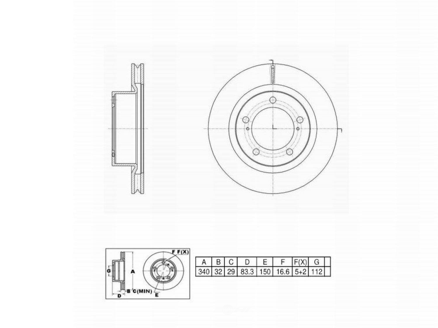 ULTRA HC - UltraHC Premium Disc Brake Rotor - UHC UR002801