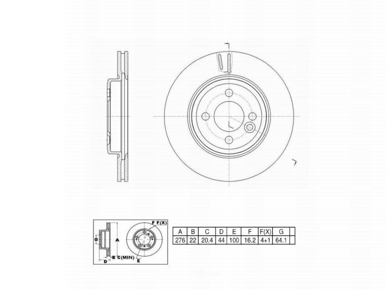 ULTRA HC - UltraHC Premium Disc Brake Rotor - UHC UR002832