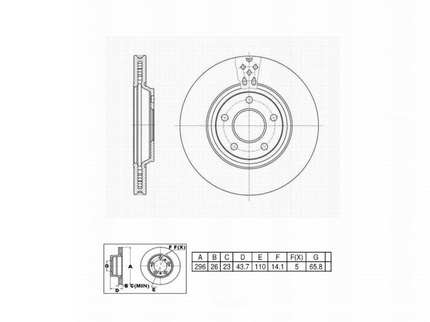 ULTRA HC - UltraHC Premium Disc Brake Rotor - UHC UR002931
