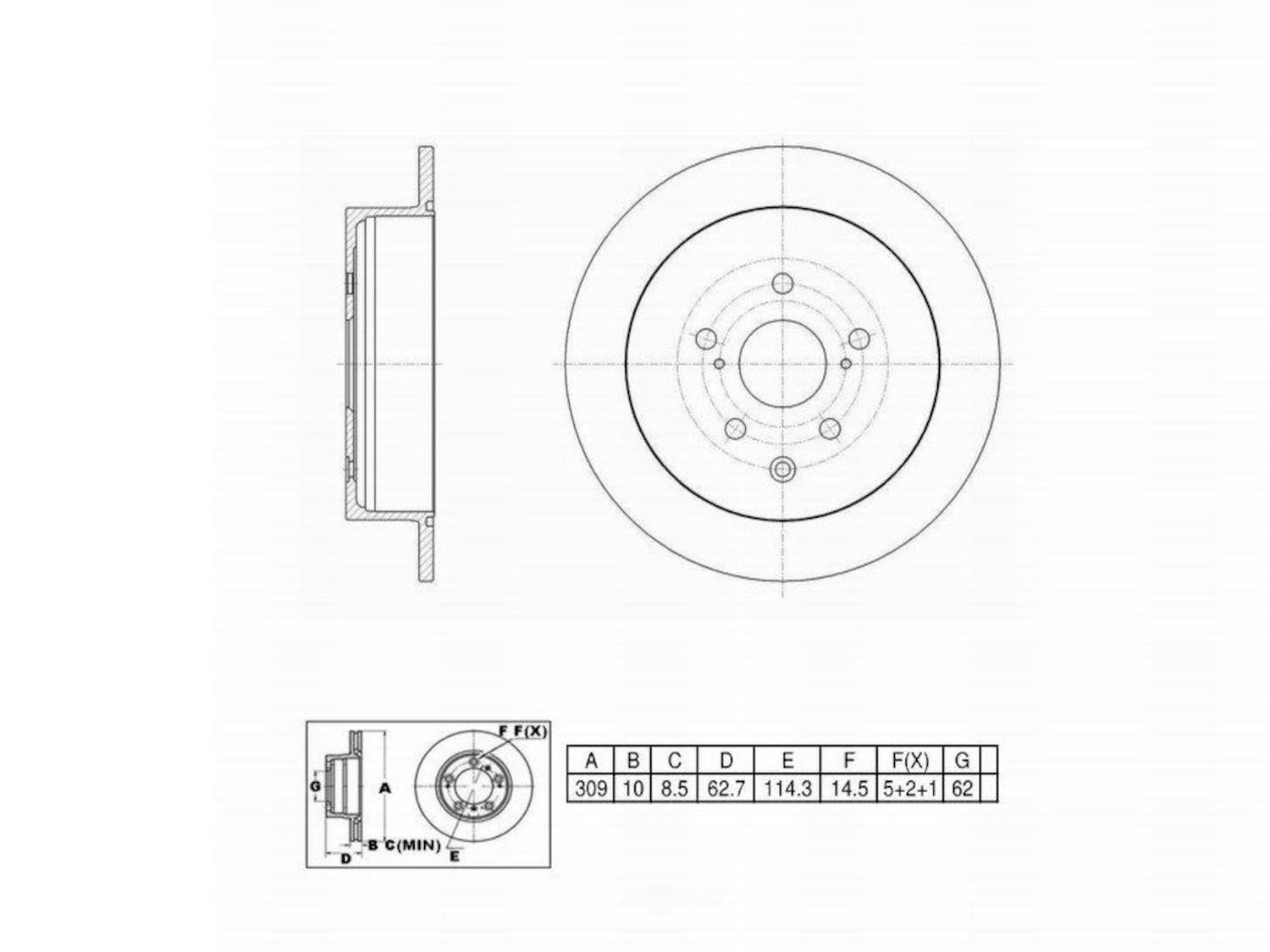 ULTRA HC - UltraHC Premium Disc Brake Rotor - UHC UR002993