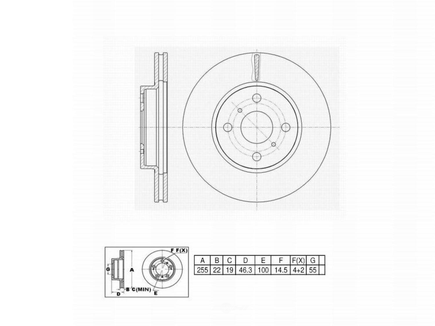 ULTRA HC - UltraHC Premium Disc Brake Rotor - UHC UR003099