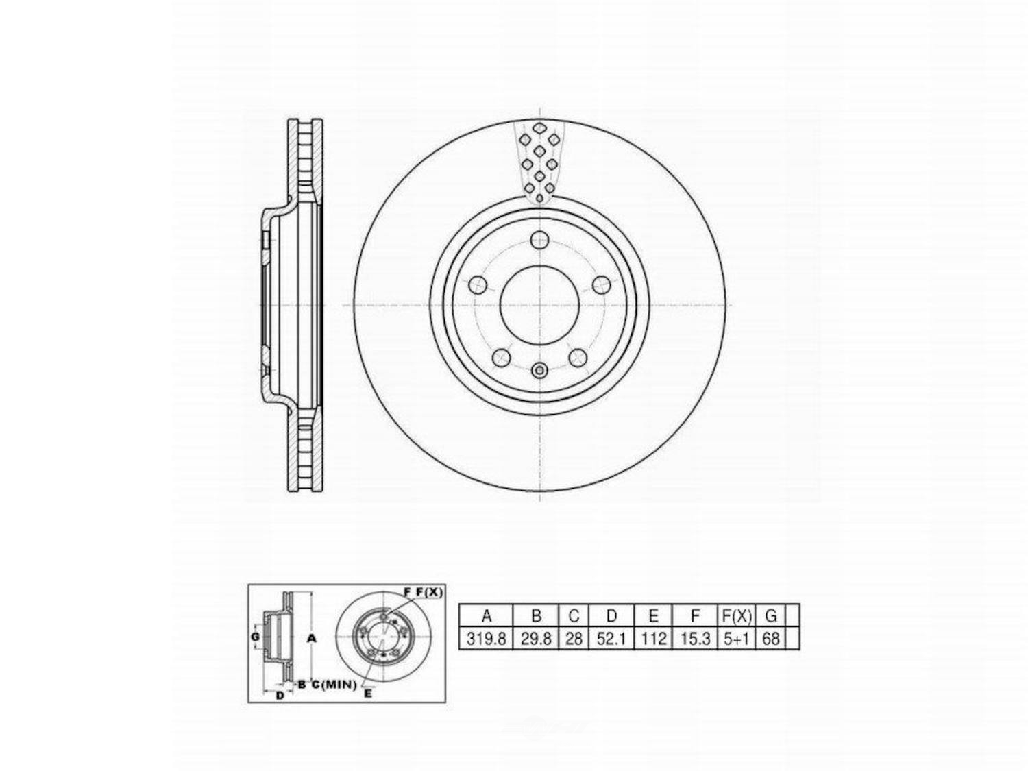 ULTRA HC - UltraHC Premium Disc Brake Rotor - UHC UR003112