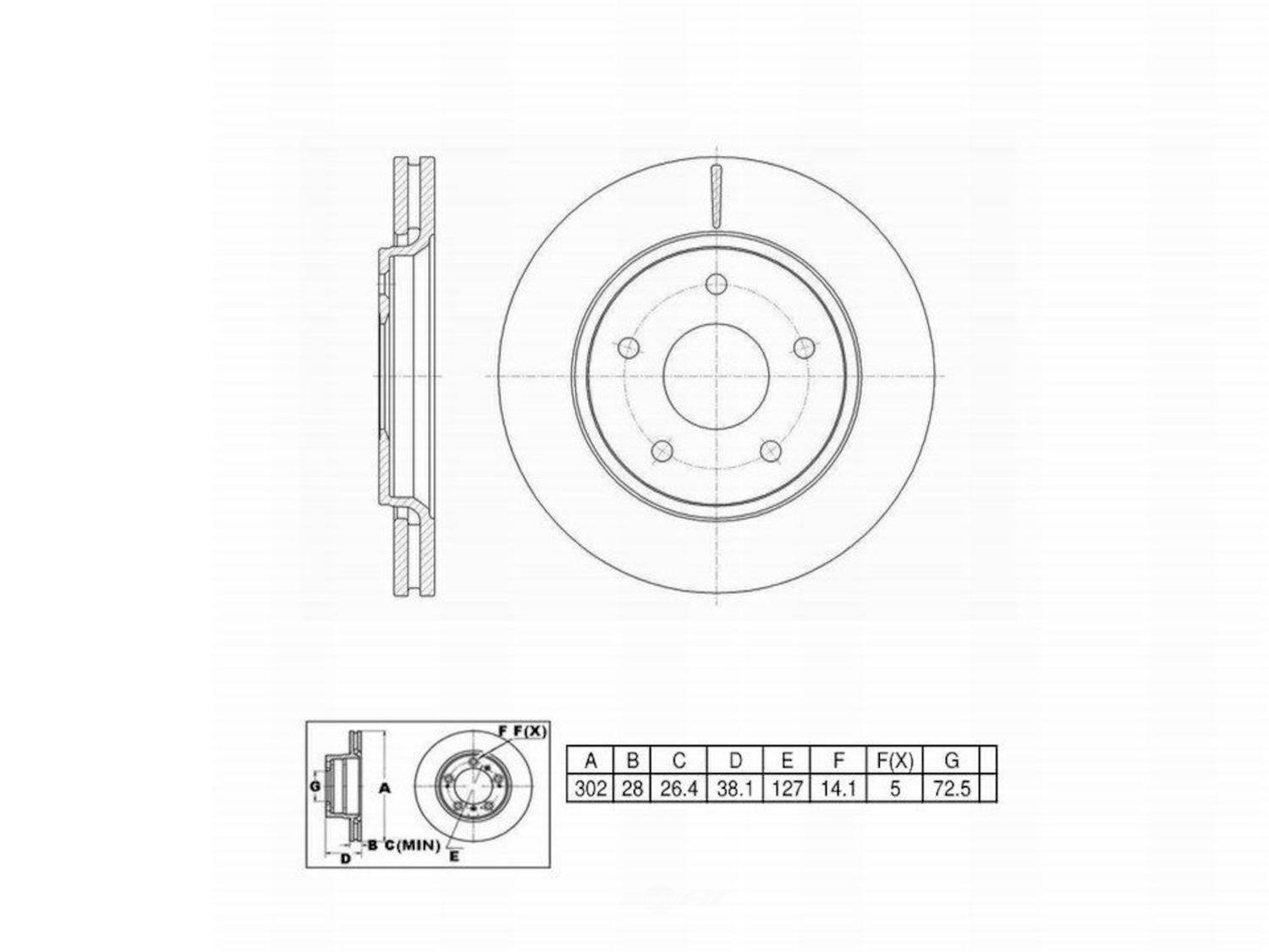 ULTRA HC - UltraHC Premium Disc Brake Rotor - UHC UR003167