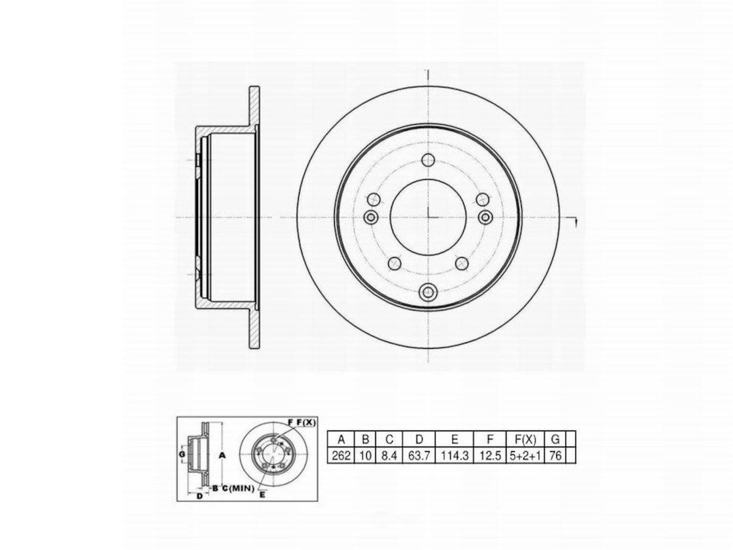 ULTRA HC - UltraHC Premium Disc Brake Rotor - UHC UR003228