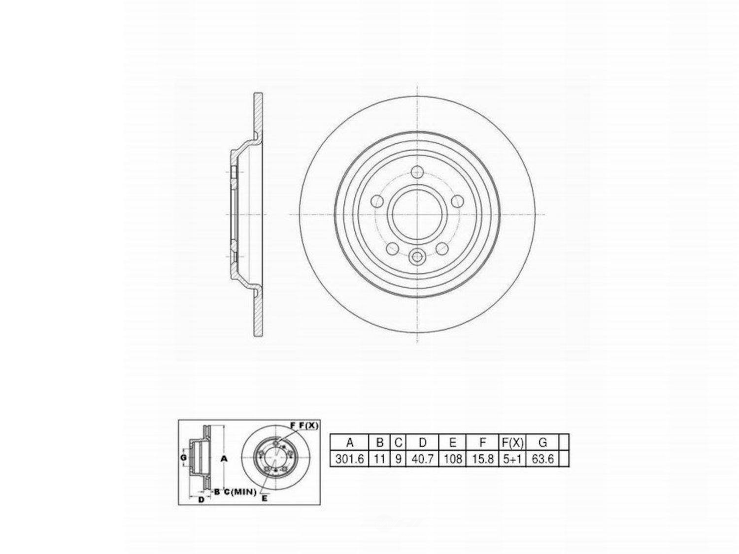 ULTRA HC - UltraHC Premium Disc Brake Rotor - UHC UR003419
