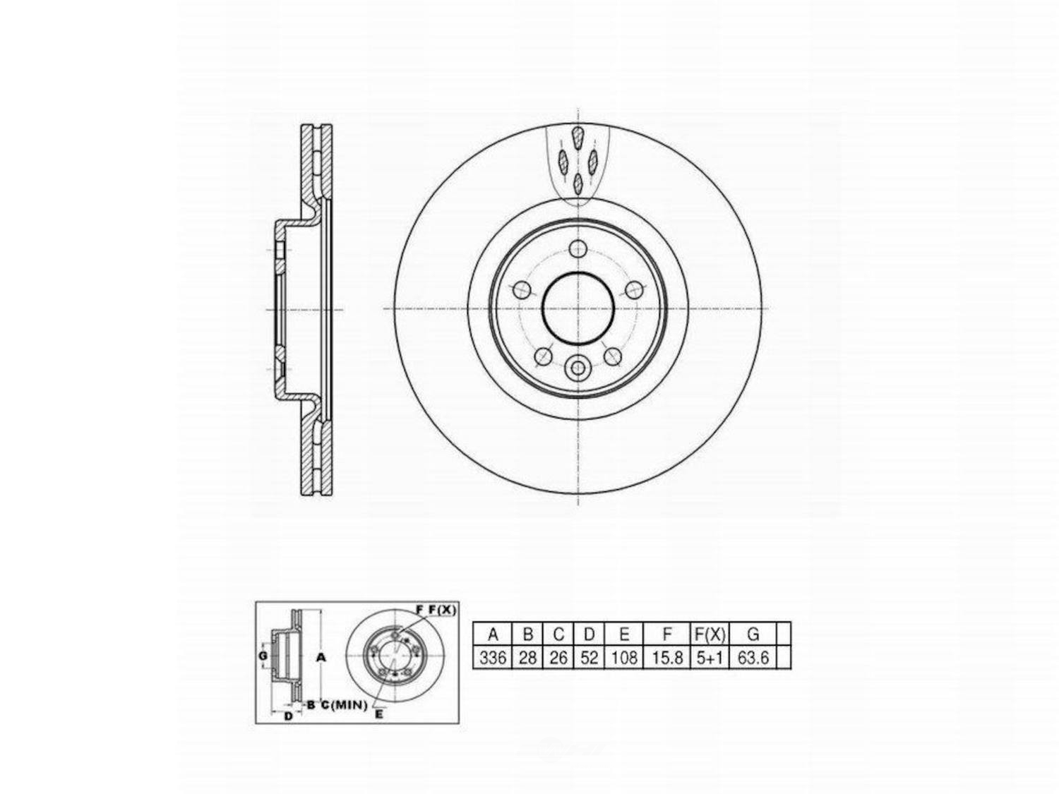ULTRA HC - UltraHC Premium Disc Brake Rotor - UHC UR003440