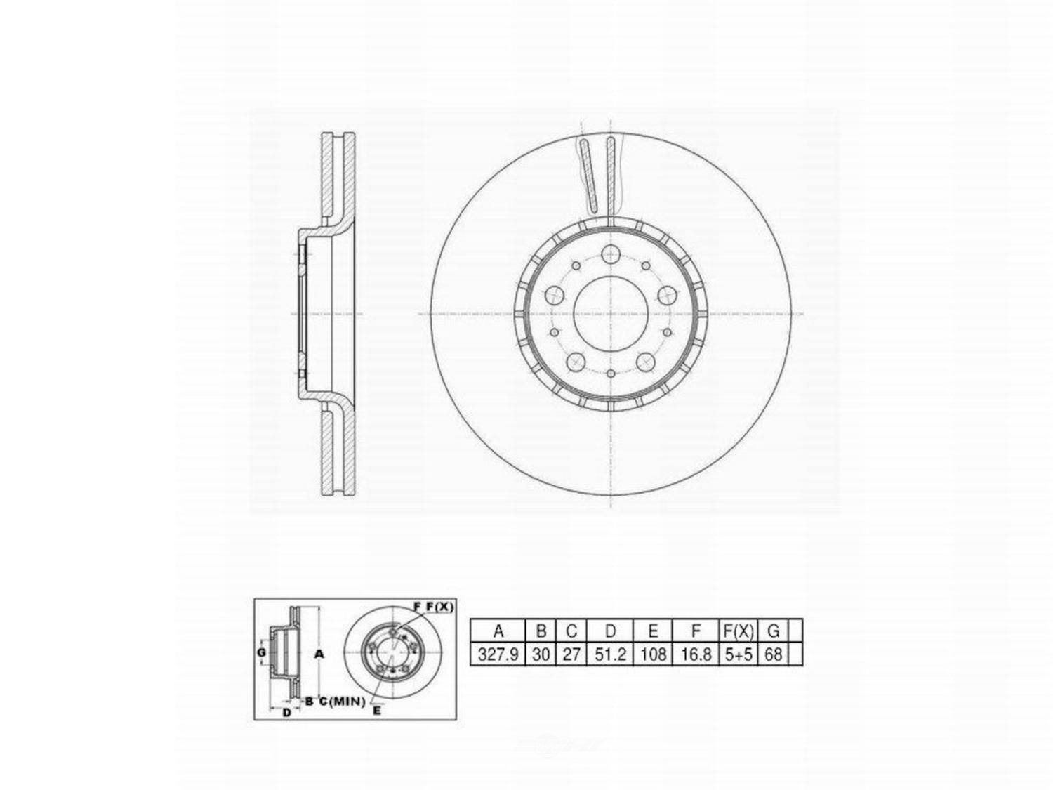 ULTRA HC - UltraHC Premium Disc Brake Rotor - UHC UR003525