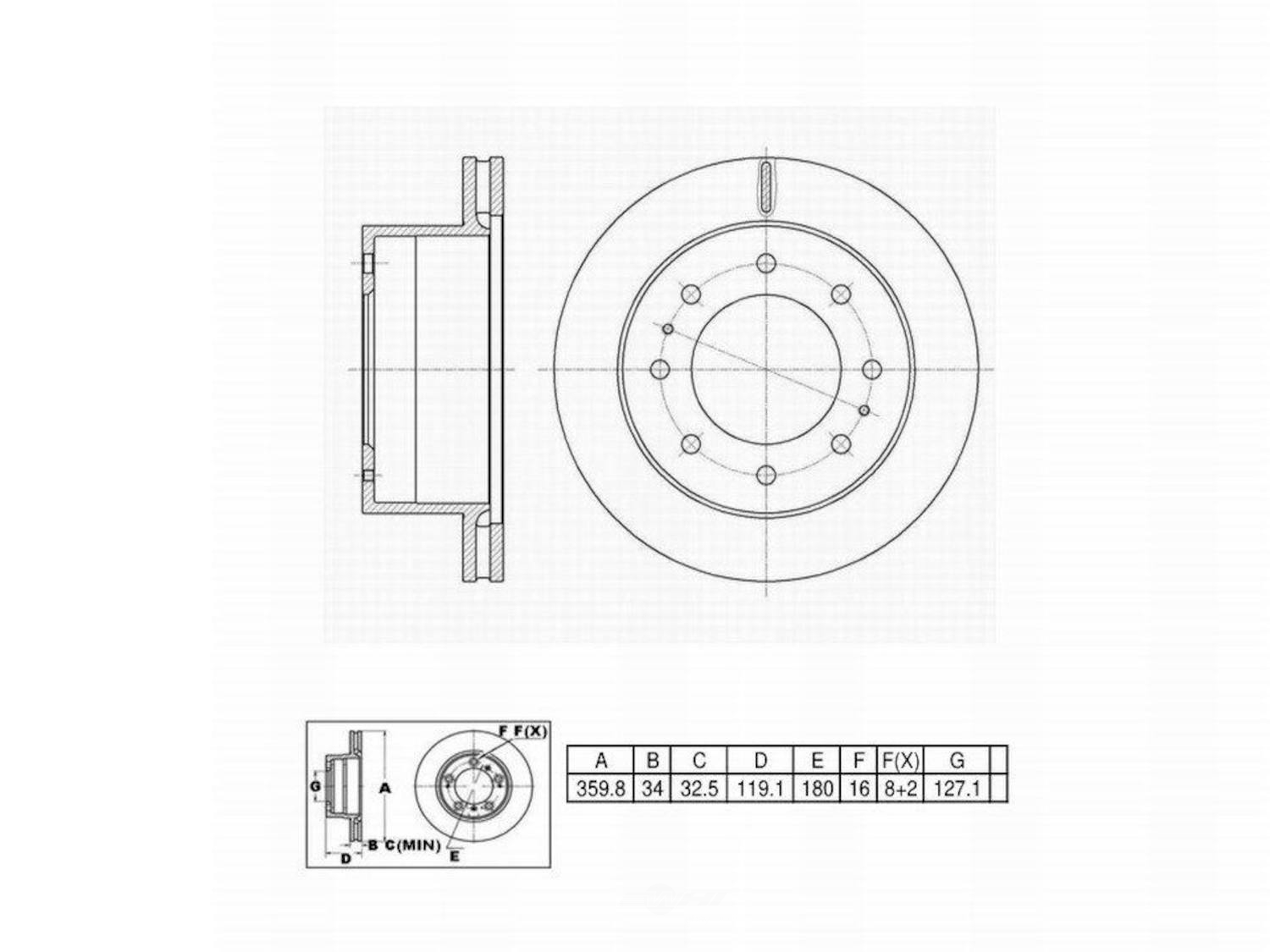 ULTRA HC - UltraHC Premium Disc Brake Rotor - UHC UR003631