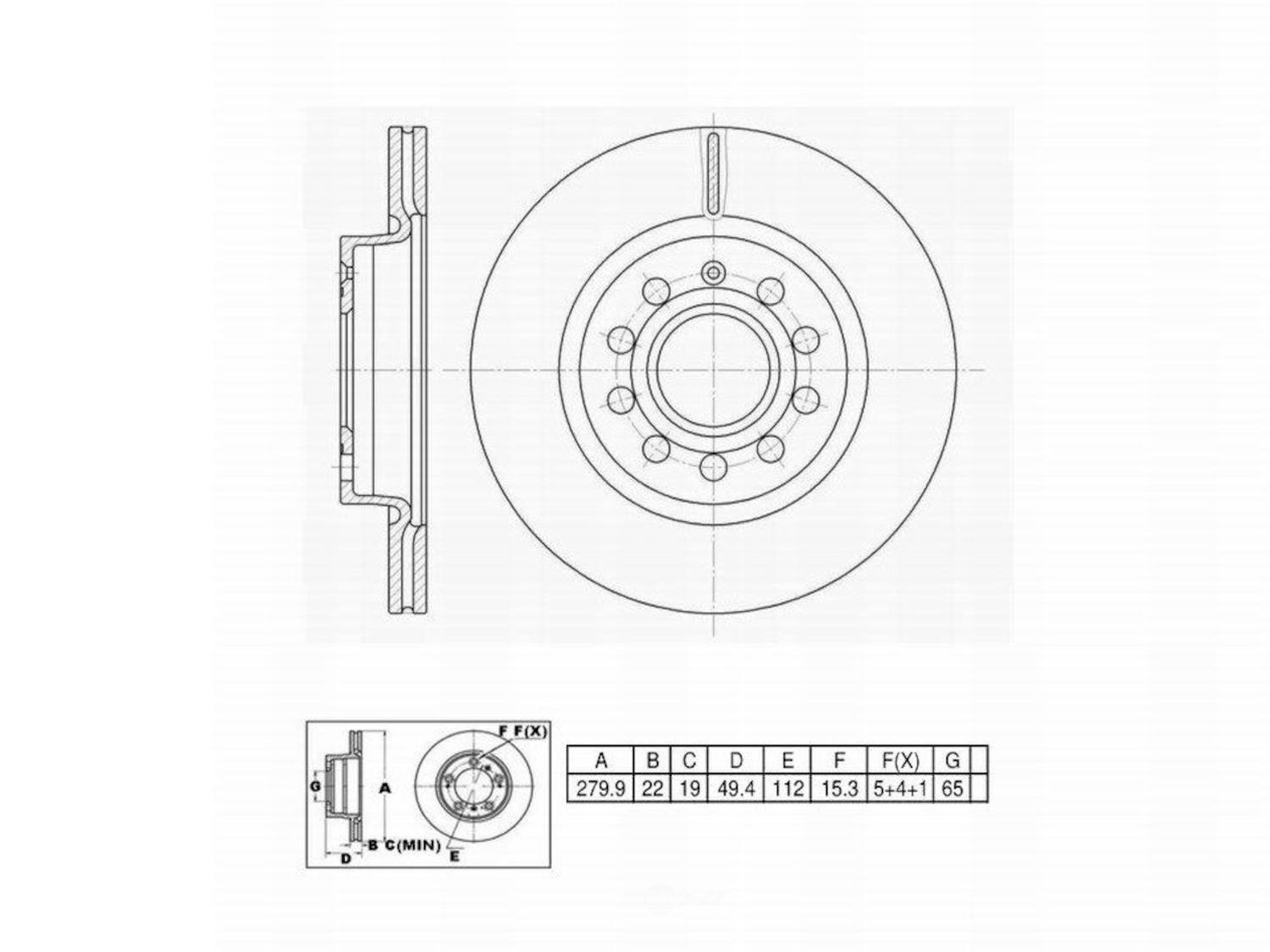 ULTRA HC - UltraHC Premium Disc Brake Rotor - UHC UR003730