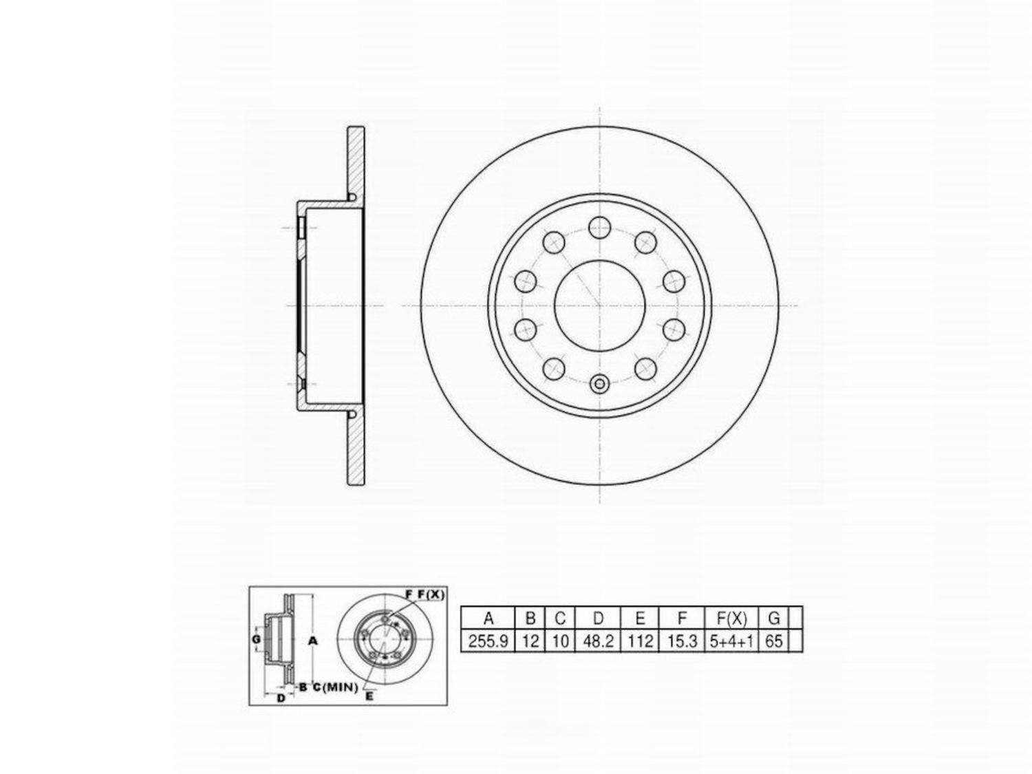 ULTRA HC - UltraHC Premium Disc Brake Rotor - UHC UR003754