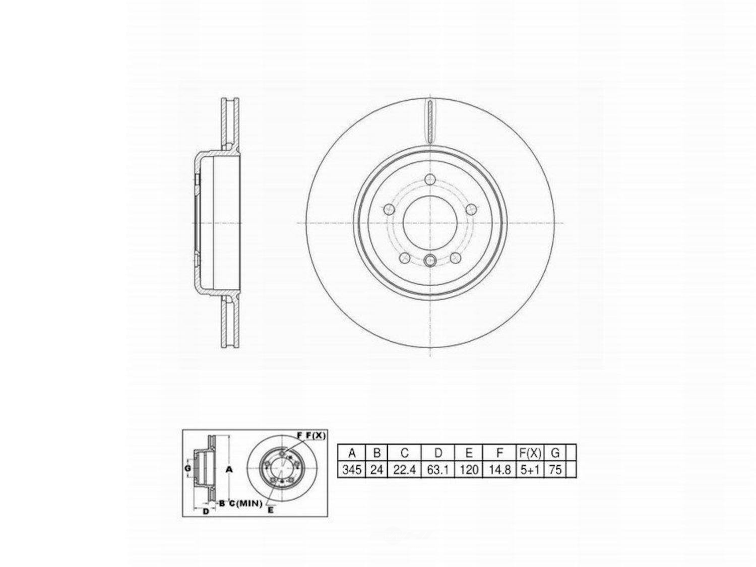 ULTRA HC - UltraHC Premium Disc Brake Rotor - UHC UR003938
