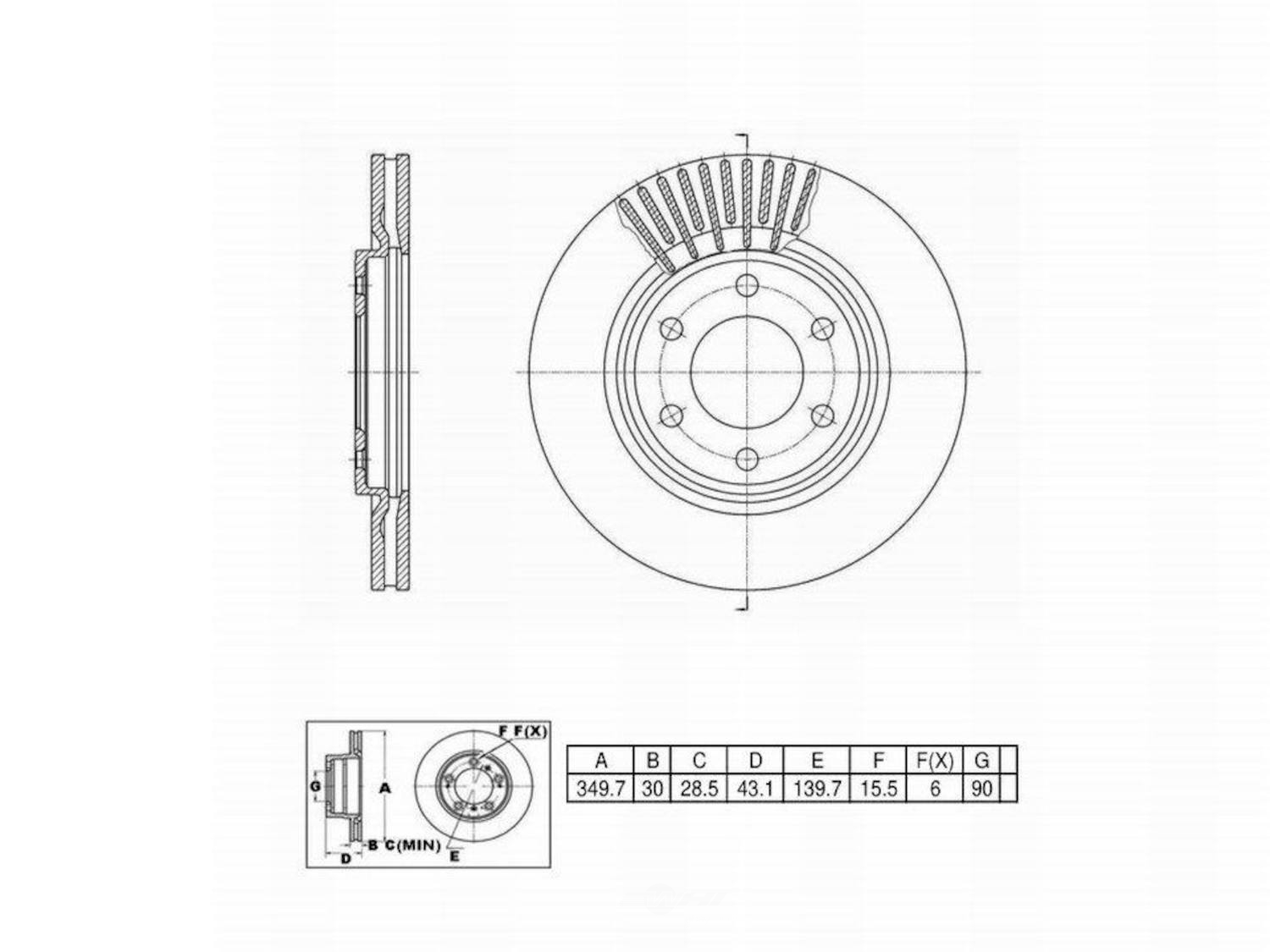 ULTRA HC - UltraHC Premium Disc Brake Rotor - UHC UR004119