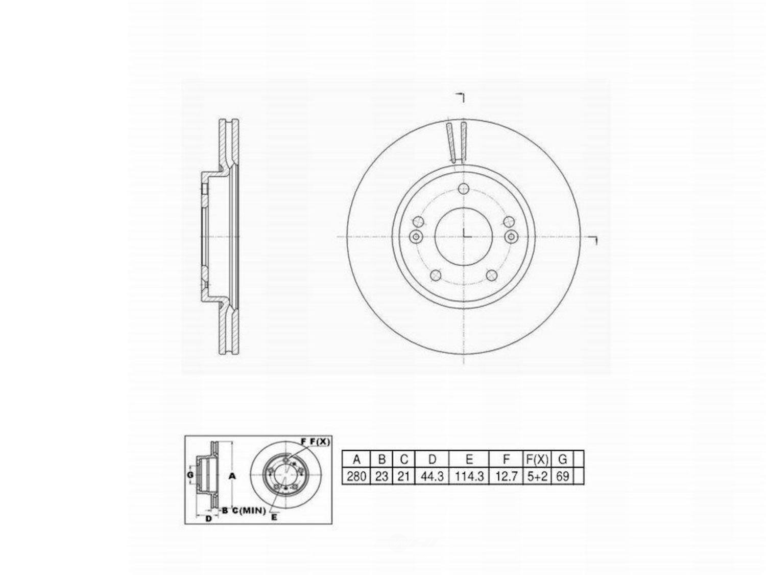 ULTRA HC - UltraHC Premium Disc Brake Rotor - UHC UR004157