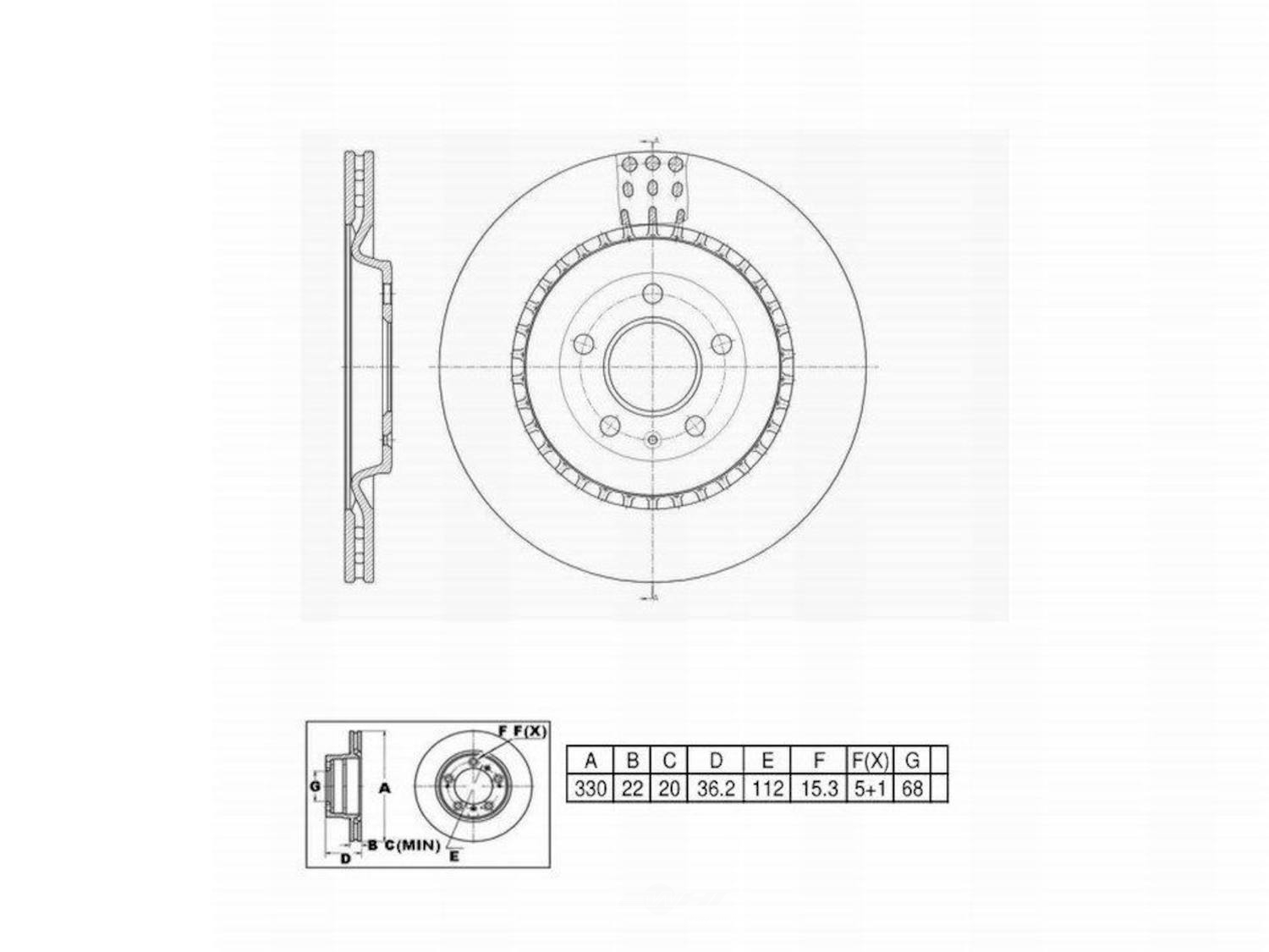 ULTRA HC - UltraHC Premium Disc Brake Rotor - UHC UR004416