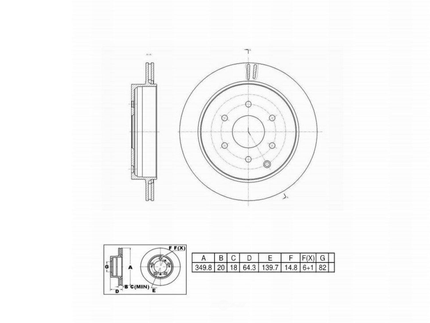 ULTRA HC - UltraHC Premium Disc Brake Rotor - UHC UR004515