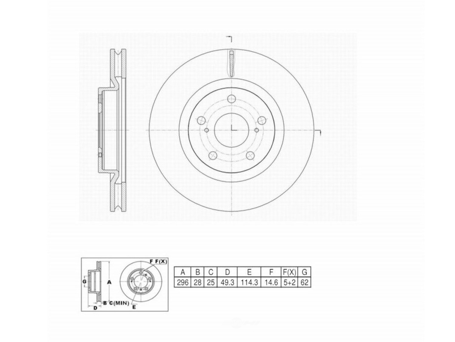 ULTRA HC - UltraHC Premium Disc Brake Rotor - UHC UR004539