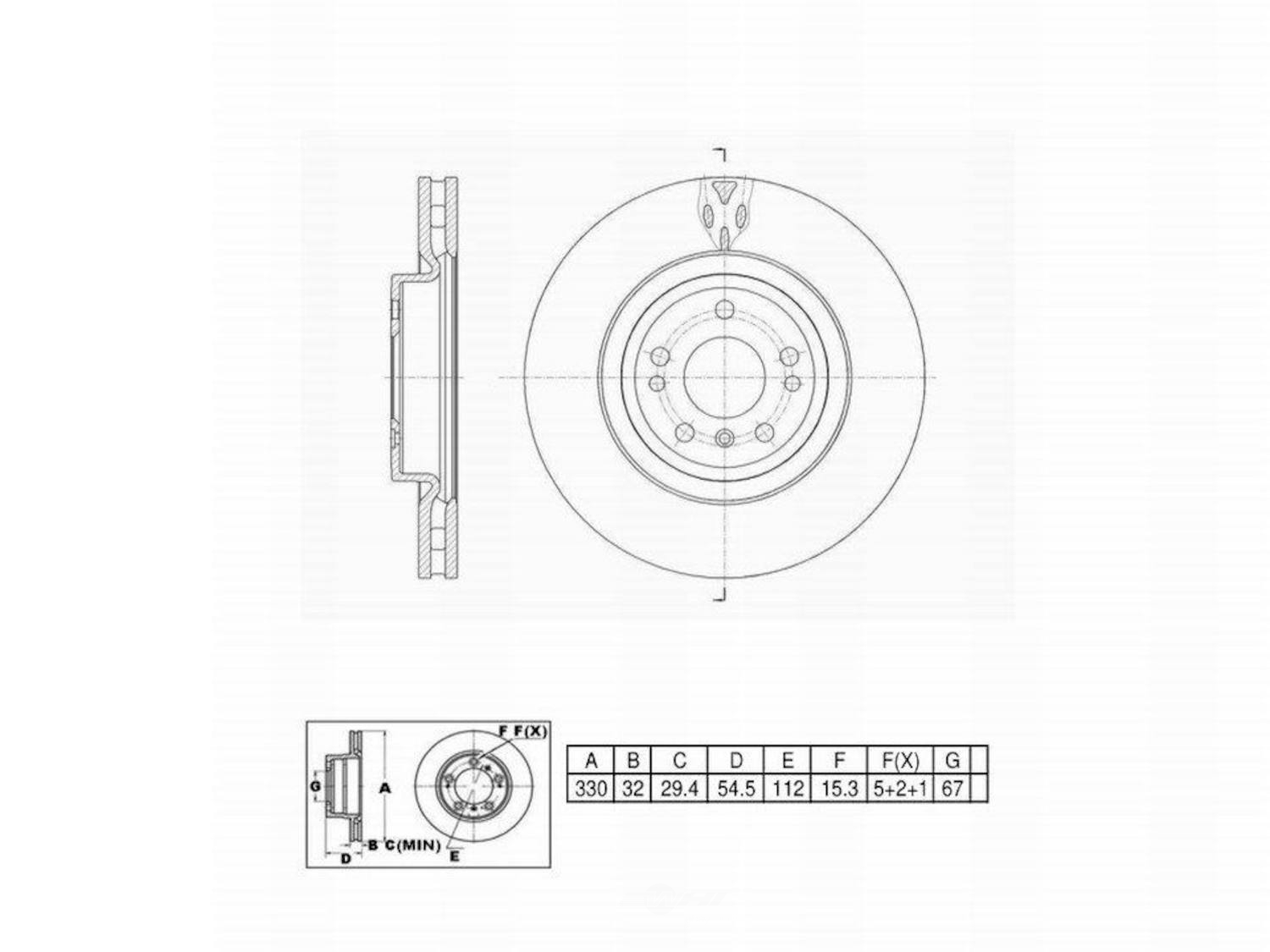 ULTRA HC - UltraHC Premium Disc Brake Rotor - UHC UR004553