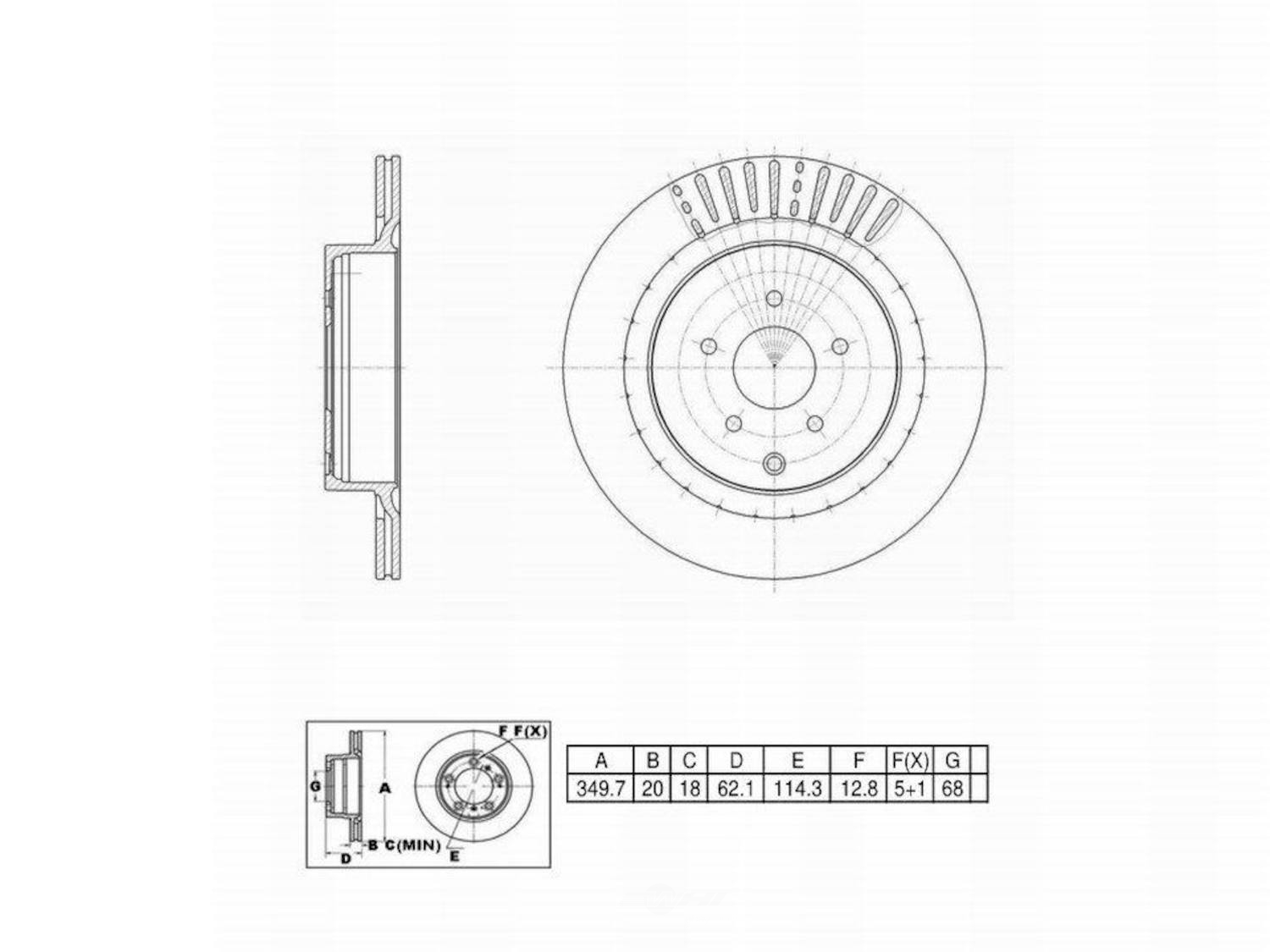 ULTRA HC - UltraHC Premium Disc Brake Rotor - UHC UR004775