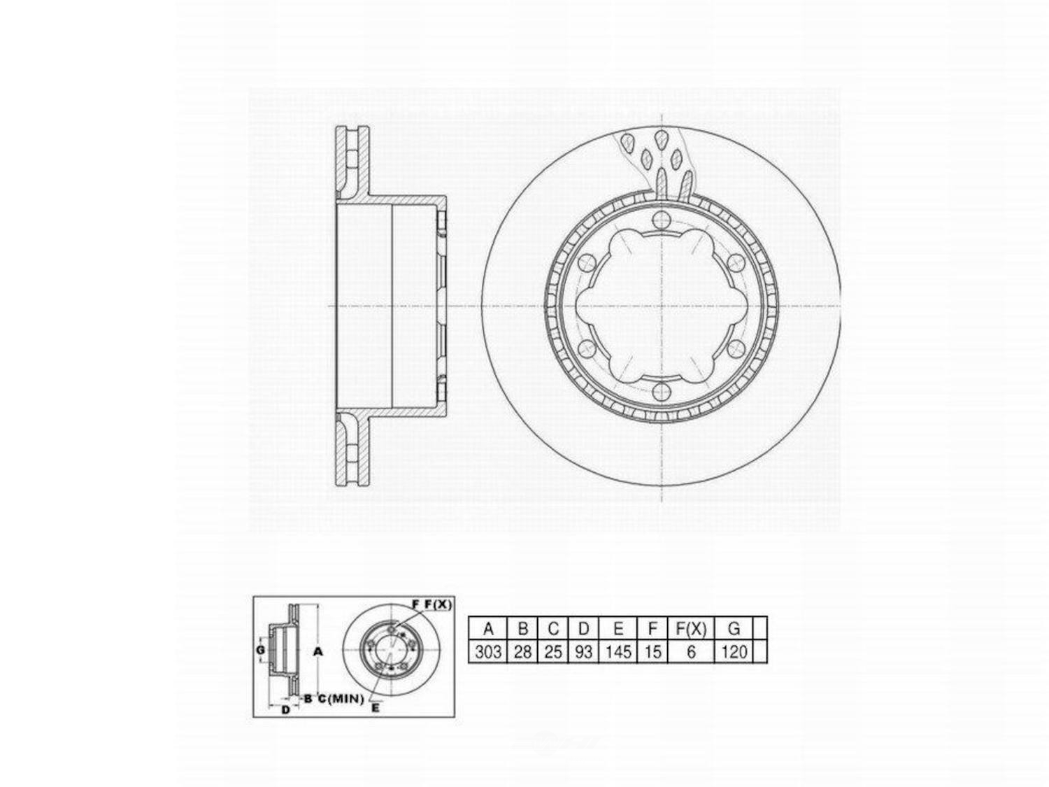 ULTRA HC - UltraHC Premium Disc Brake Rotor - UHC UR004911