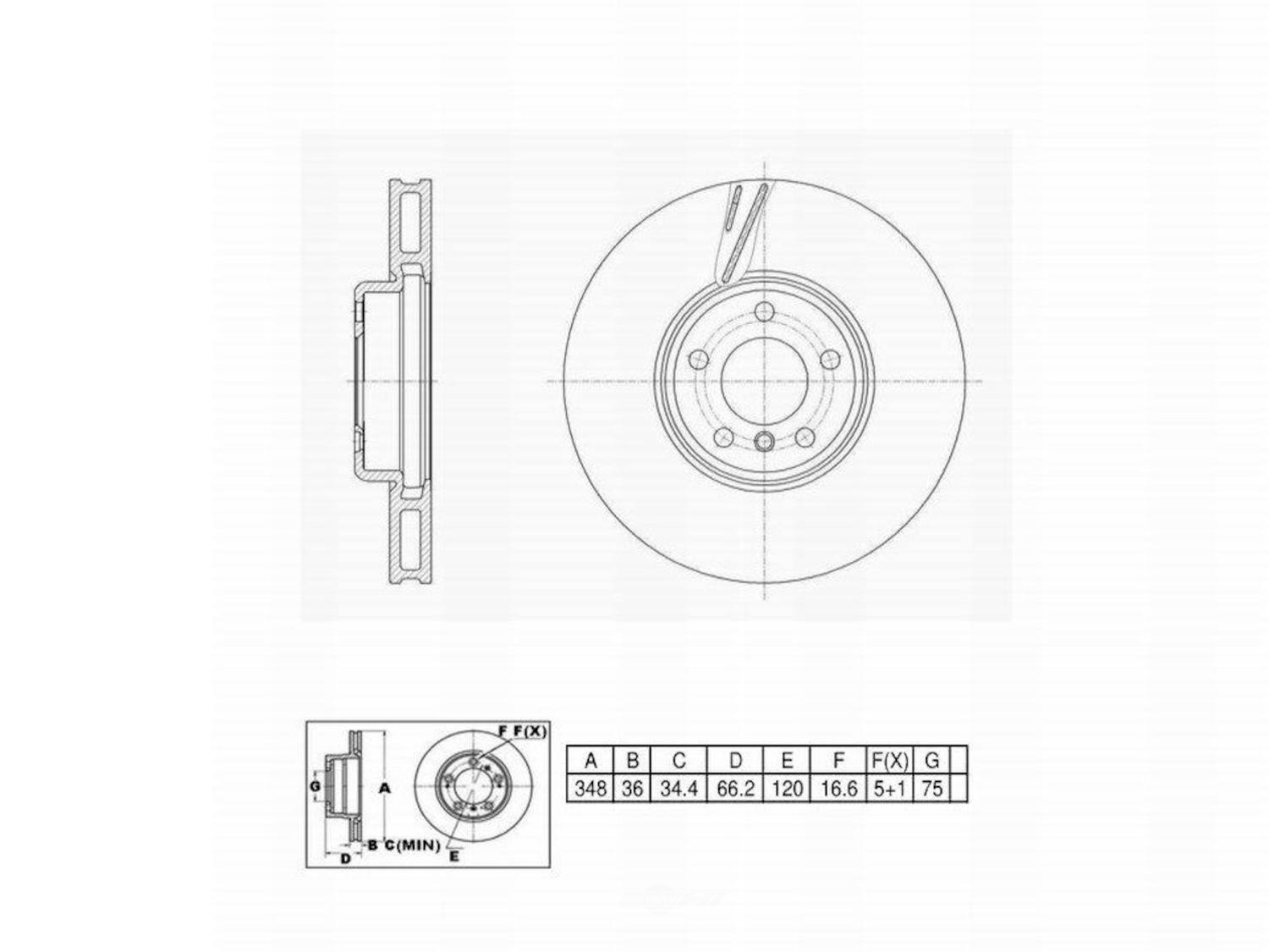 ULTRA HC - UltraHC Premium Disc Brake Rotor - UHC UR004980