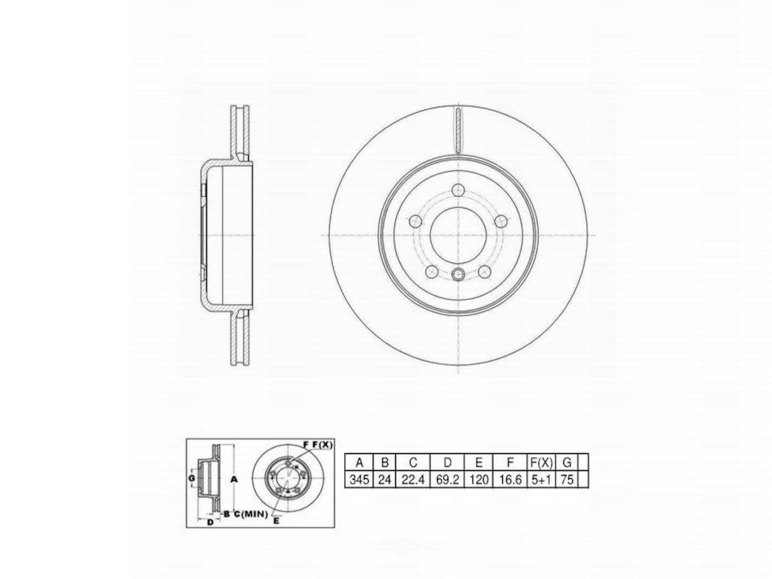 ULTRA HC - UltraHC Premium Disc Brake Rotor - UHC UR005000