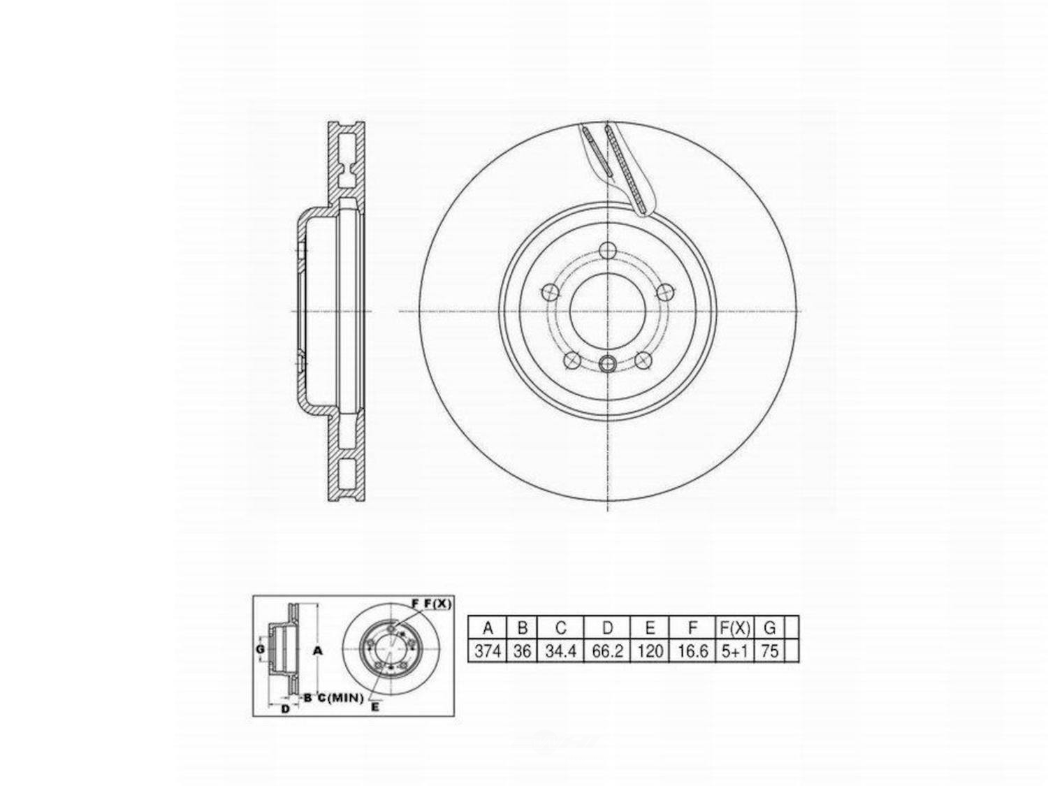 ULTRA HC - UltraHC Premium Disc Brake Rotor - UHC UR006267