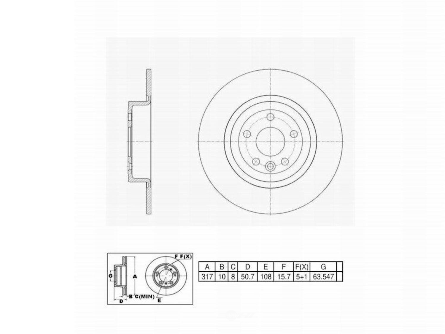 ULTRA HC - UltraHC Premium Disc Brake Rotor - UHC UR006397