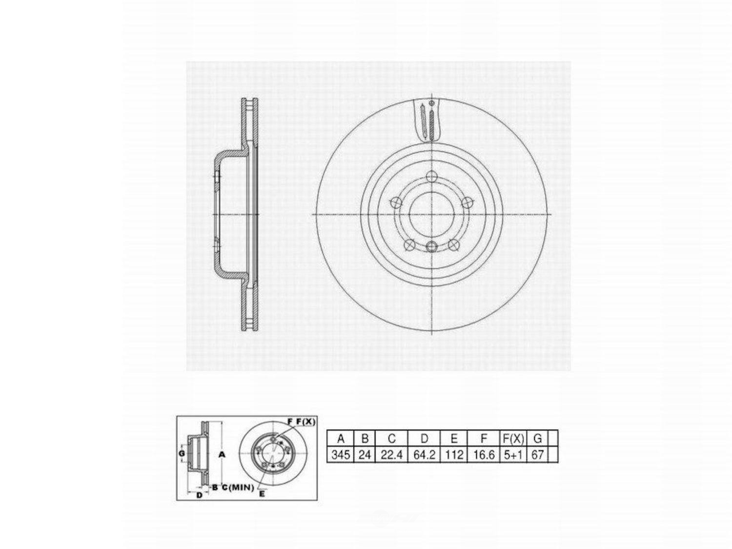 ULTRA HC - UltraHC Premium Disc Brake Rotor - UHC UR006502