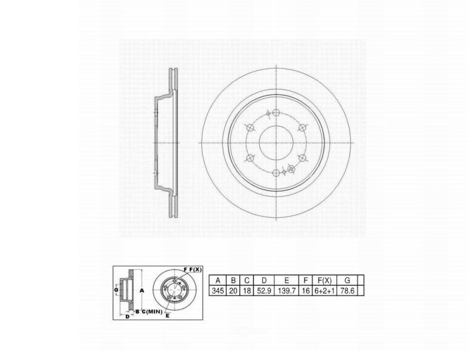 ULTRA HC - UltraHC Premium Disc Brake Rotor - UHC UR007196
