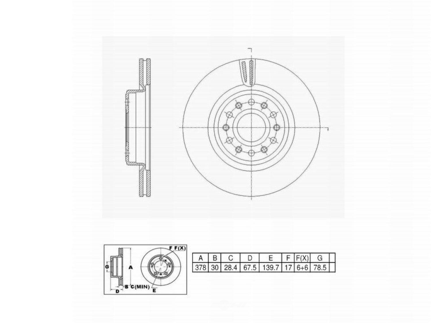 ULTRA HC - UltraHC Premium Disc Brake Rotor - UHC UR007240