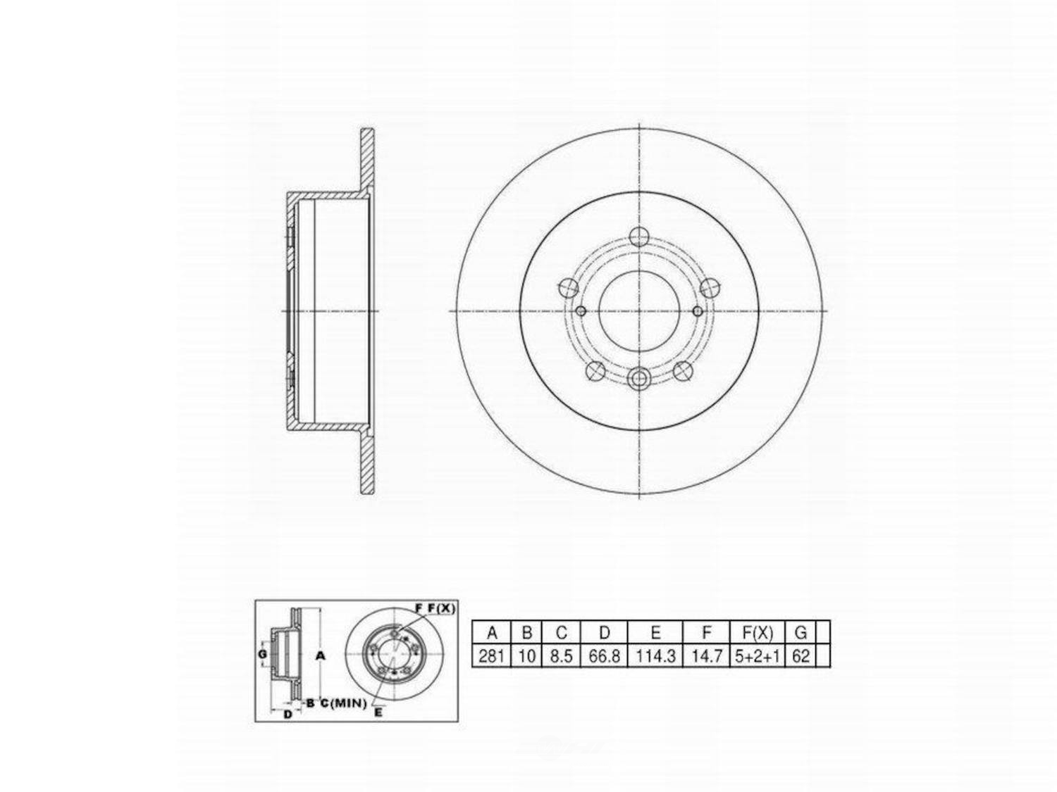 ULTRA HC - UltraHC Premium Disc Brake Rotor - UHC UR007455
