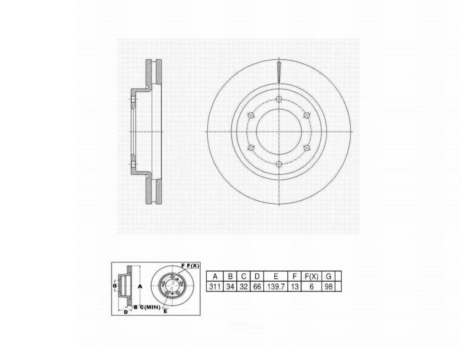 ULTRA HC - UltraHC Premium Disc Brake Rotor - UHC UR009727