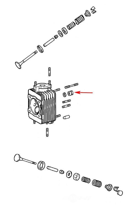 URO PARTS - Engine Cylinder Head Nut - URO 90110438202
