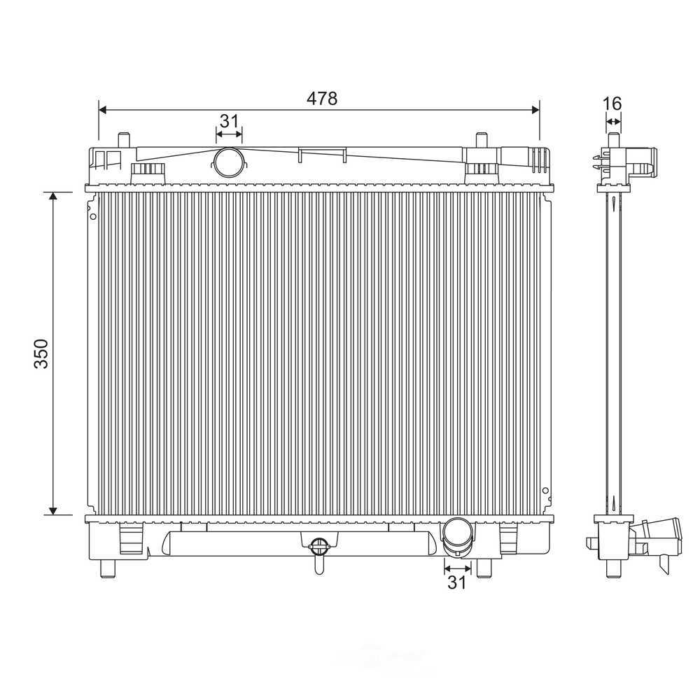 VALEO 733267 — Radiator
