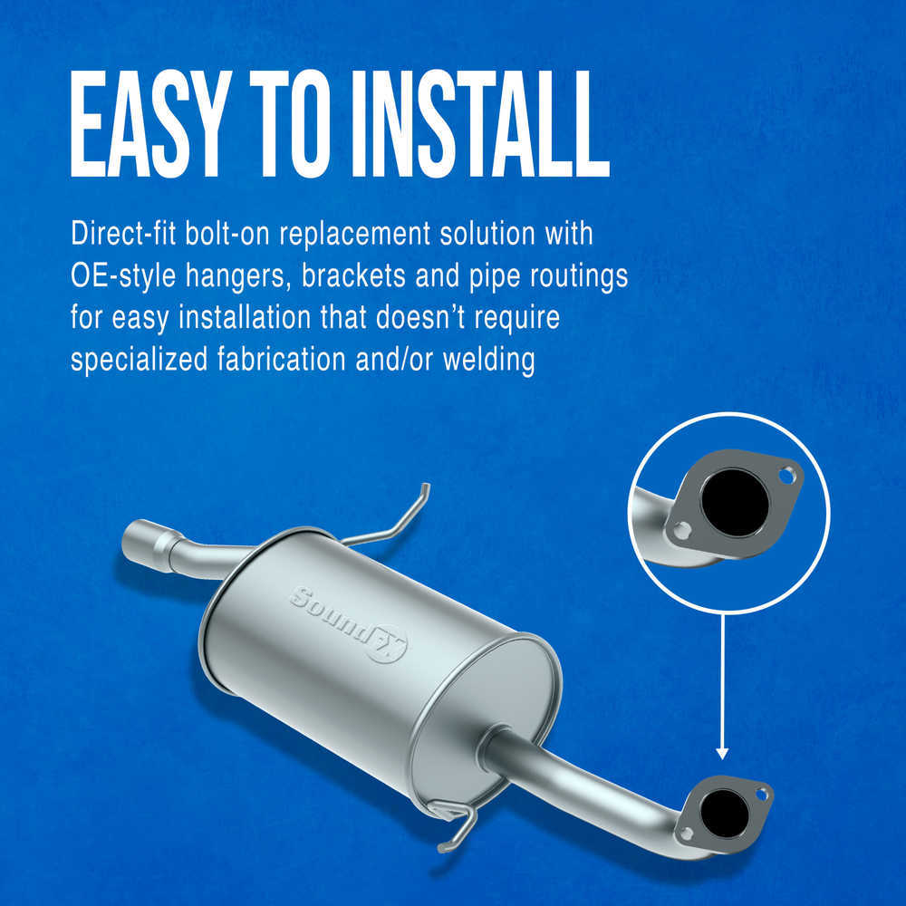 Walker Soundfx Direct Fit Exhaust Muffler 2.5
