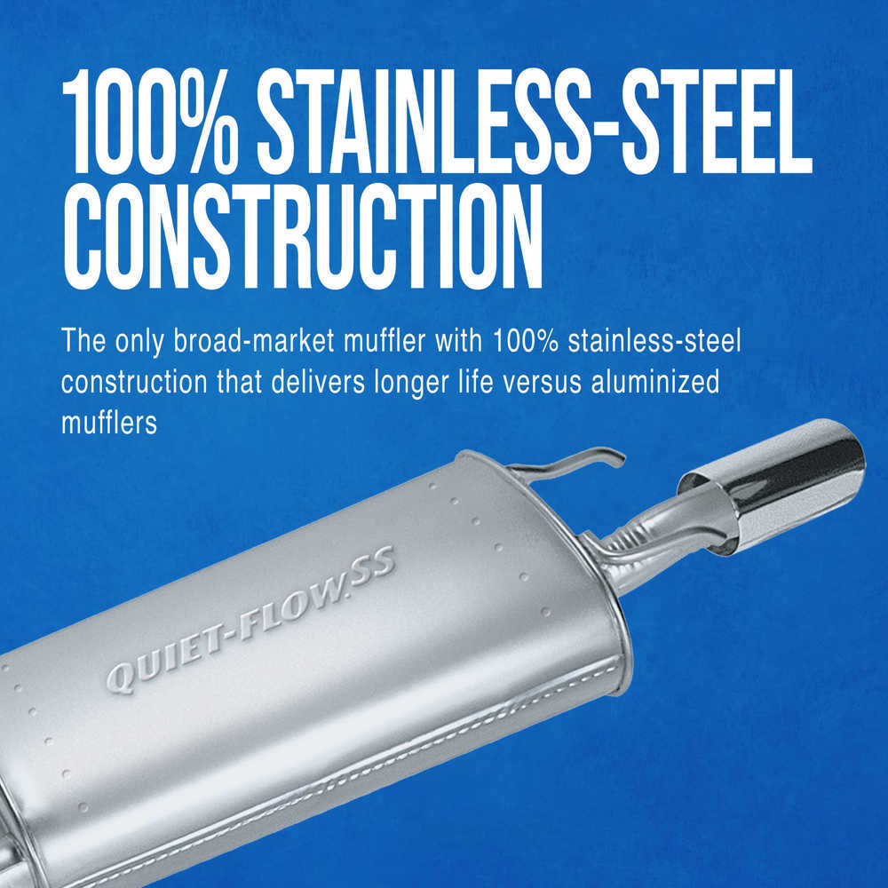 Quiet-Flow SS Direct Fit Exhaust Muffler Assembly