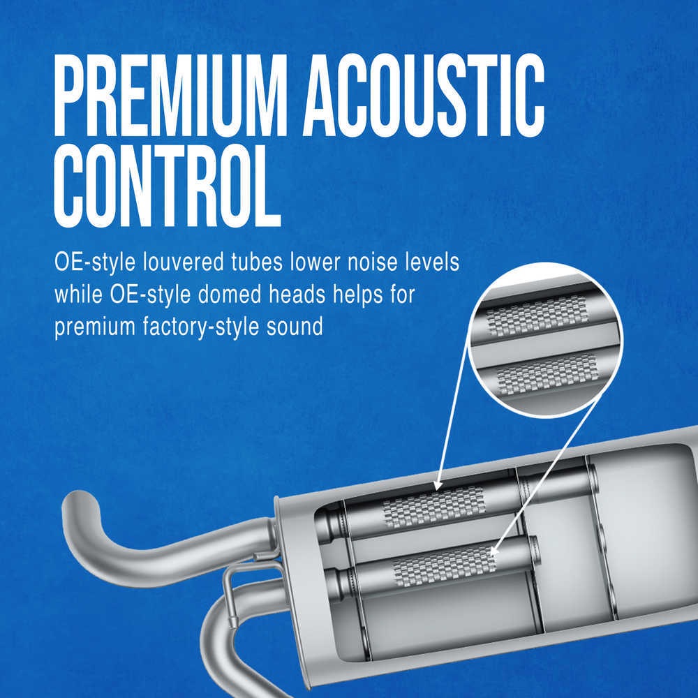Quiet-Flow SS Direct Fit Exhaust Muffler Assembly