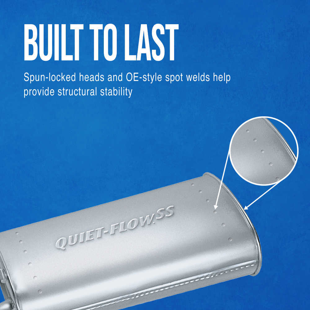 Quiet-Flow SS Direct Fit Exhaust Muffler Assembly