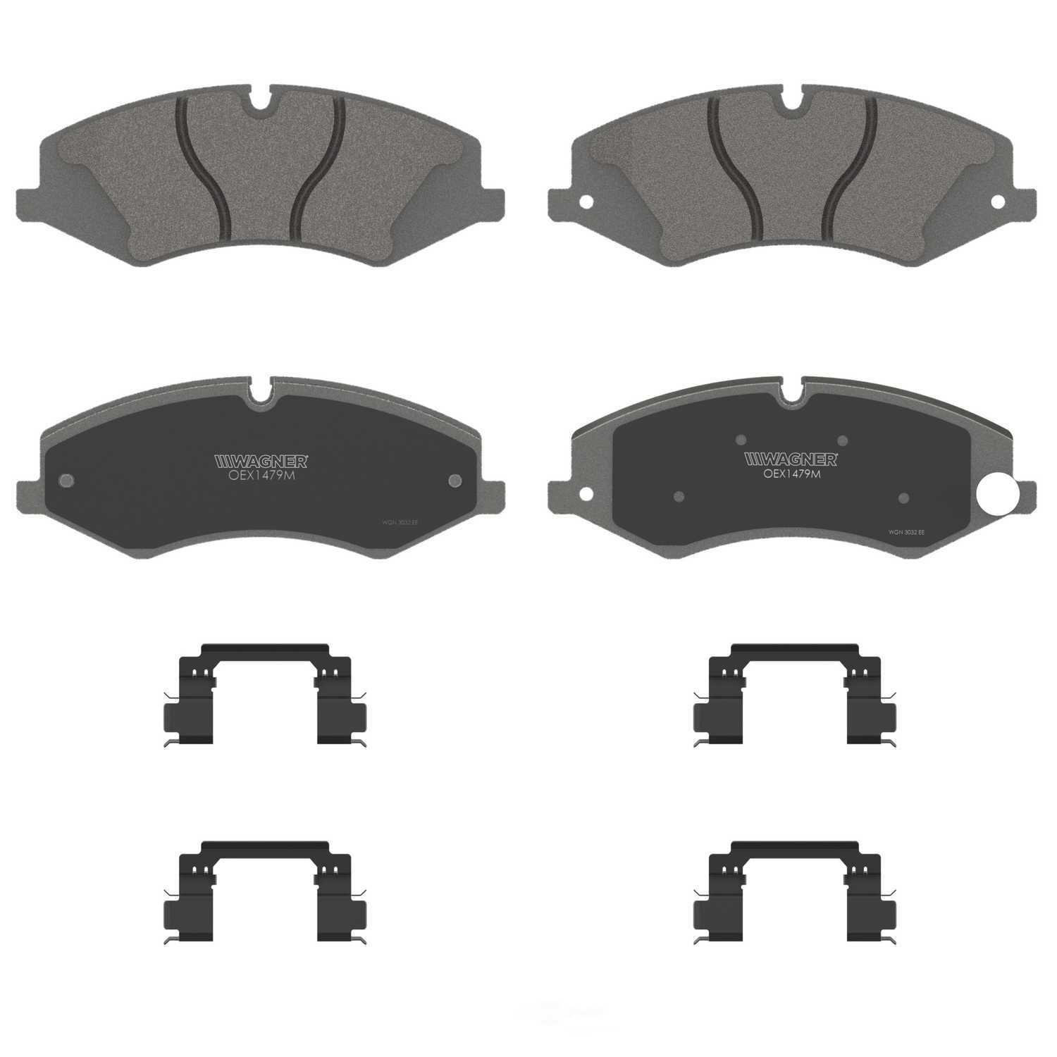 WAGNER BRAKE OEX1479M — Jeu de plaquettes de frein à disque avant