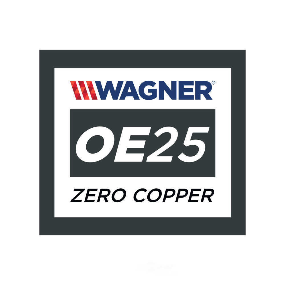 WAGNER BRAKE - ThermoQuiet Disc Brake Pad - WGC QC712