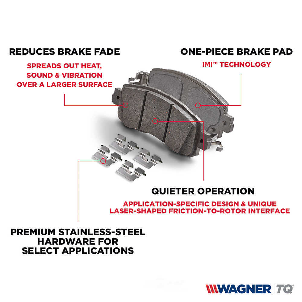 WAGNER BRAKE - ThermoQuiet Disc Brake Pad - WGC QC712