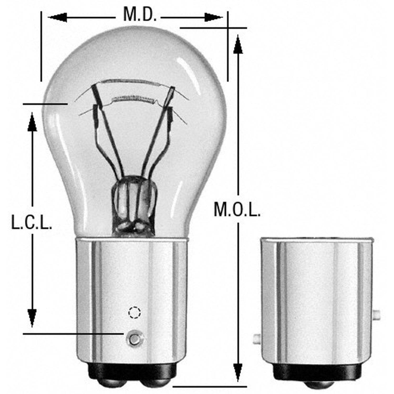 WAGNER LIGHTING - Turn Signal Light Bulb (Front) - WLP 1034
