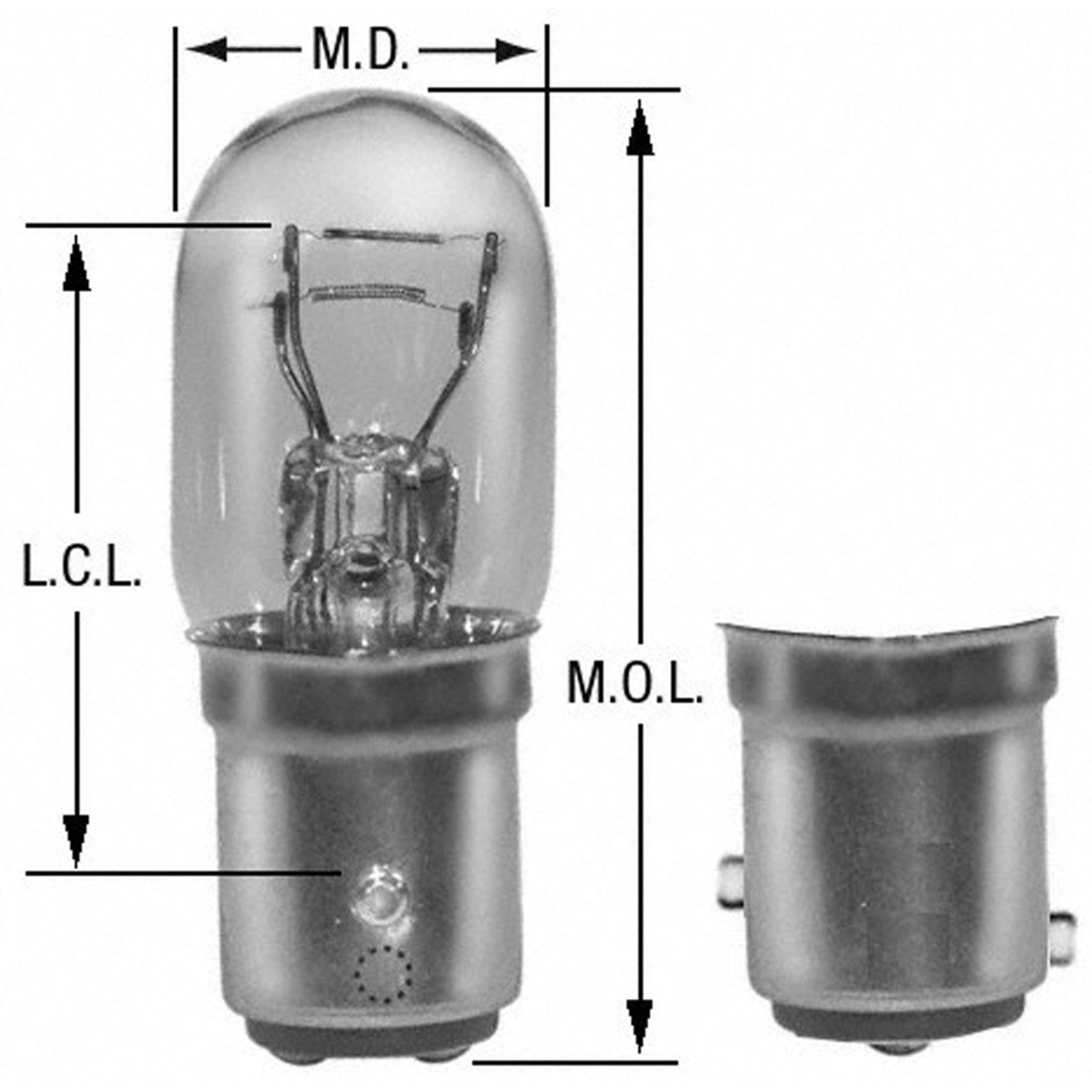 WAGNER LIGHTING - Turn Signal Light Bulb - WLP 3496