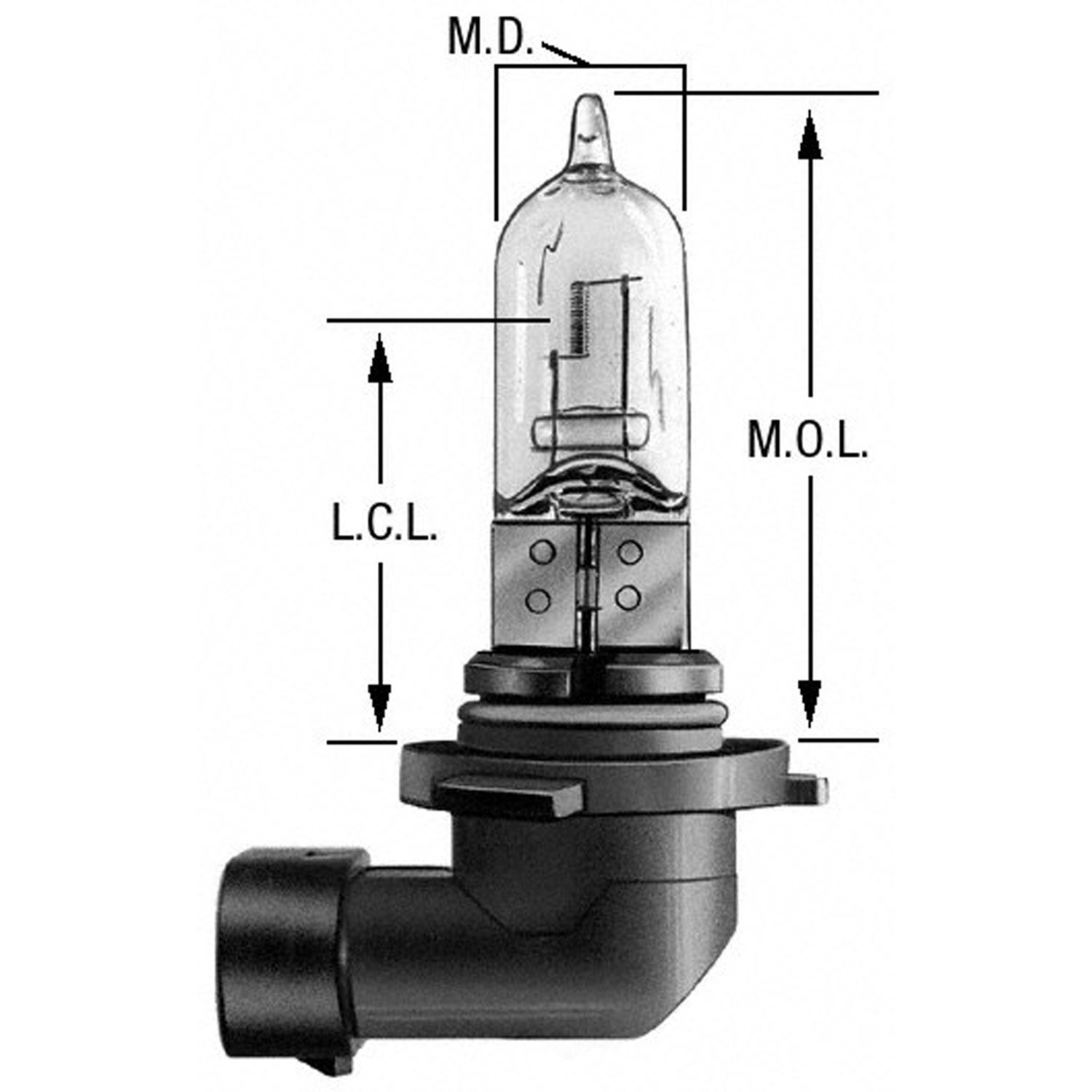 WAGNER LIGHTING - Headlight Bulb (High Beam) - WLP 9005