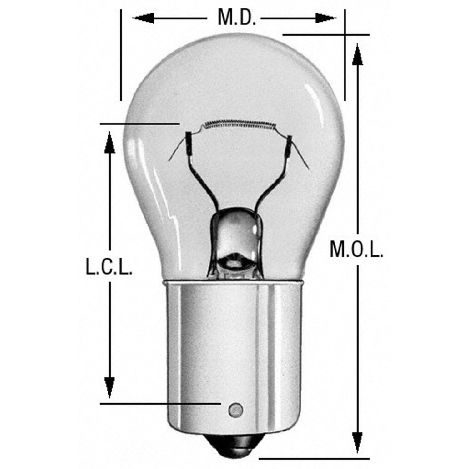 WAGNER LIGHTING - Back Up Light Bulb - WLP 1073