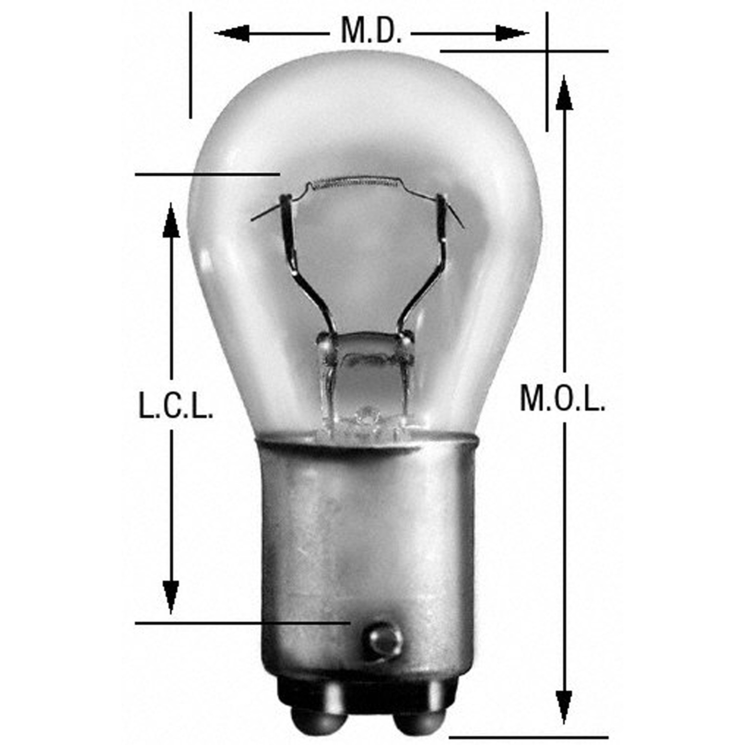 WAGNER LIGHTING - Back Up Light Bulb - WLP 1076