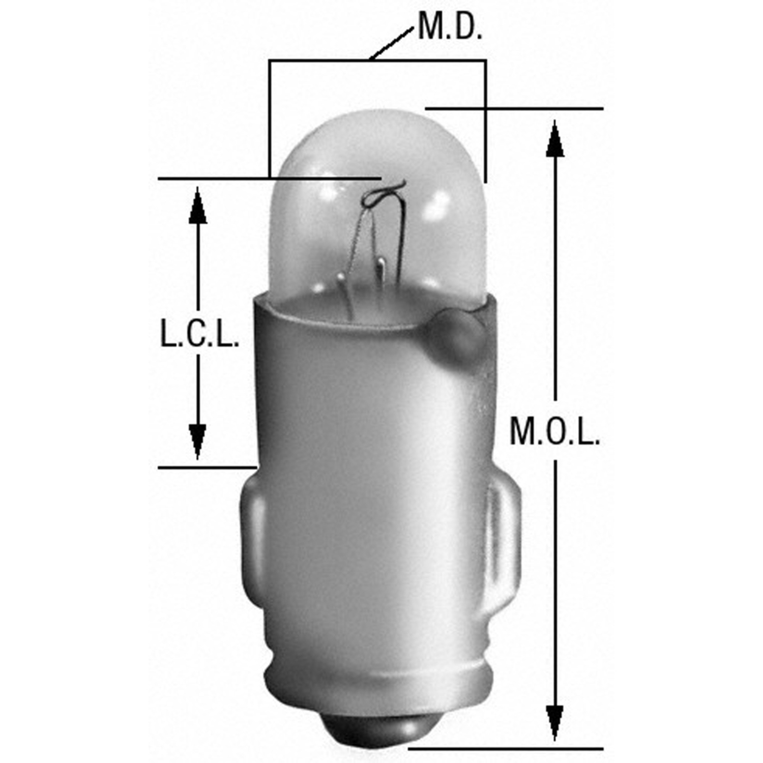 WAGNER LIGHTING - Miniature Lamp Boxed High Beam Indicator Light - WLP 11009